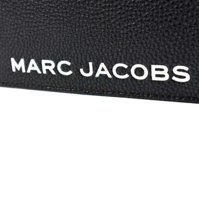 MARC JACOBS Pebble Leather Wristlet Wallet Black 4R3SCP028S02 5
