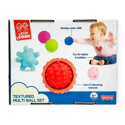  Hap-P-Kid Hap-P-Kid Little Learner Textured Sensory Soft Ball Set - 6pcs 5