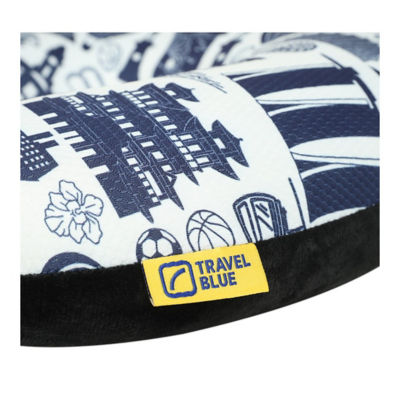 TRAVEL BLUE MEMORY FOAM PILLOW 10