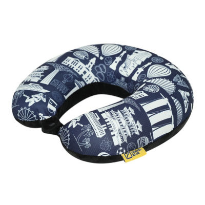 TRAVEL BLUE MEMORY FOAM PILLOW 2