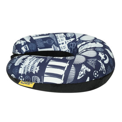 TRAVEL BLUE MEMORY FOAM PILLOW 4