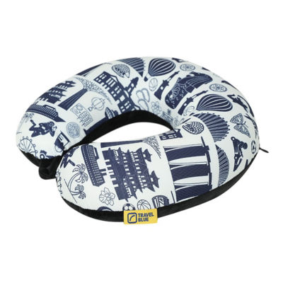 TRAVEL BLUE MEMORY FOAM PILLOW 7