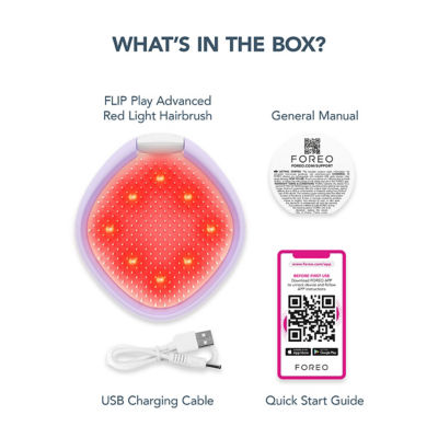 FOREO 斐珞尔 FLIP™ 霓彩光愈顺发梳(轻享版) 梦幻紫 9