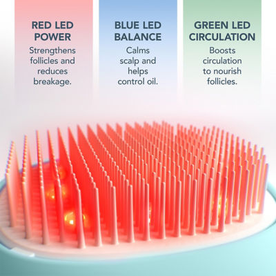 FOREO 斐珞尔 FLIP™ 霓彩光愈顺发梳(轻享版) 冰雾蓝 3