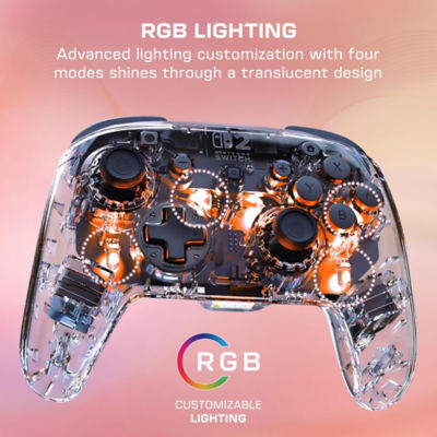 Turtle Beach Afterglow Wireless Controller Compatible with Nintendo Switch 2-Clear 4