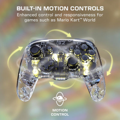 Turtle Beach Afterglow Wireless Controller Compatible with Nintendo Switch 2-Clear 8