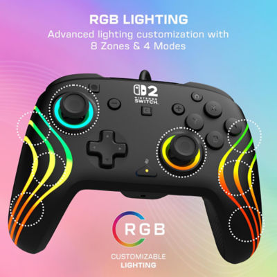 Turtle Beach Afterglow Wave Wireless Controller Compatible with Nintendo Switch 2 3