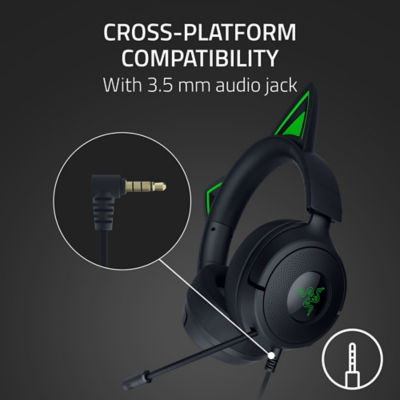 Razer Kraken Kitty V3 X - 有线耳机（带猫耳） 6