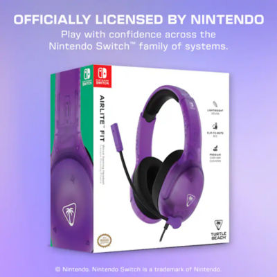 Turtle Beach Airlite Fit Wired Gaming Headset Compatible with Nintendo Switch 3