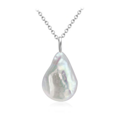 Pearly Lustre Keshi Freshwater Pearl Necklace WN00624 1