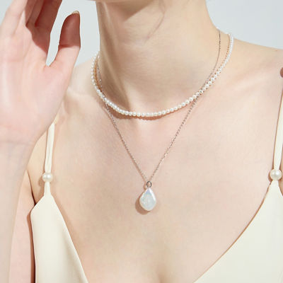 Pearly Lustre Keshi Freshwater Pearl Necklace WN00624 4
