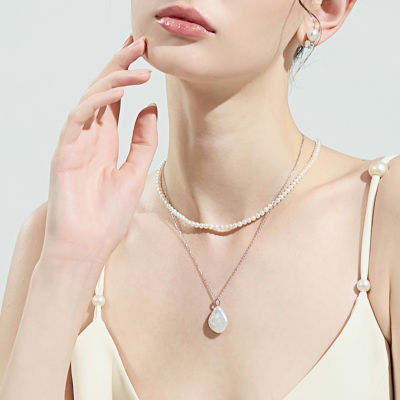 Pearly Lustre Keshi Freshwater Pearl Necklace WN00624 5
