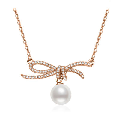 Pearly Lustre Top Grade Freshwater Pearl Necklace WN00868 | RIBBON 1