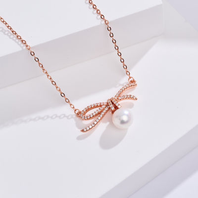 Pearly Lustre Top Grade Freshwater Pearl Necklace WN00868 | RIBBON 4