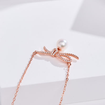 Pearly Lustre Top Grade Freshwater Pearl Necklace WN00868 | RIBBON 6