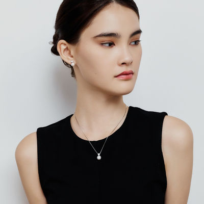 Pearly Lustre Top Grade Freshwater Pearl Earrings WE00824 | BUBBLE 5