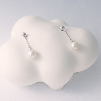 Pearly Lustre Top Grade Freshwater Pearl Earrings WE00826 | BUBBLE 4