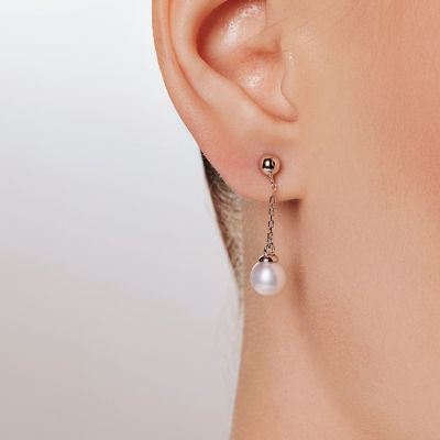 Pearly Lustre Top Grade Freshwater Pearl Earrings WE00826 | BUBBLE 5