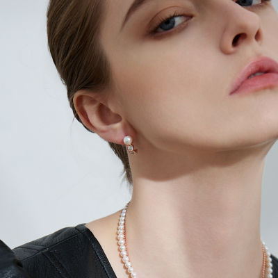 Pearly Lustre Top Grade Freshwater Pearl Earrings WE00787 | BUBBLE 3