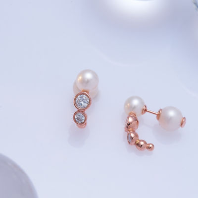 Pearly Lustre Top Grade Freshwater Pearl Earrings WE00787 | BUBBLE 4