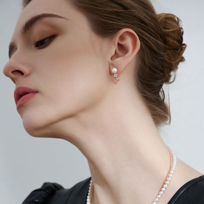 Pearly Lustre Top Grade Freshwater Pearl Earrings WE00787 | BUBBLE 5