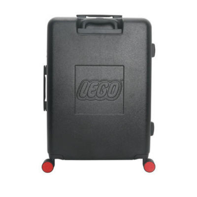 LEGO® [Bundle of 3] Signature 2022 Brick 2x2 Trolley Double Wheels (Cabin 20" + Medium 24" + Large 28") - Black/Bright Red 5