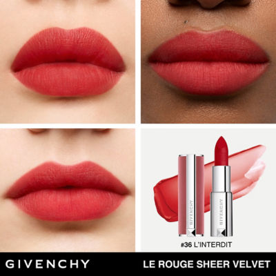 GIVENCHY Le Rouge Sheer Velvet Trio 4