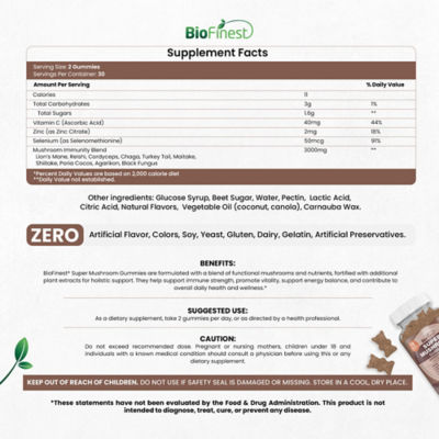 Biofinest 超級蘑菇軟糖 4