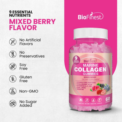 Biofinest海洋膠原蛋白軟糖補充劑 8