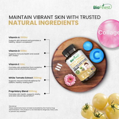 Biofinest 白番茄膠原蛋白+抗衰老補充劑（60粒膠囊） 7