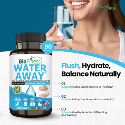 Biofinest Water Away 營養補充品（90 粒素食膠囊） 6