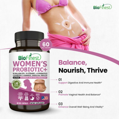 Biofinest 女性益生菌 500 億 CFU 補充劑（60 粒素食膠囊） 4