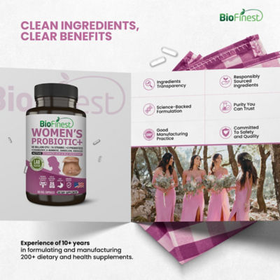 Biofinest 女性益生菌 500 億 CFU 補充劑（60 粒素食膠囊） 6