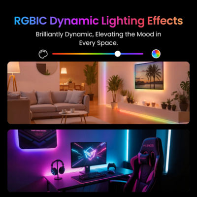 SwitchBot RGBICWW Smart LED Strip Light (UK Plug) 4