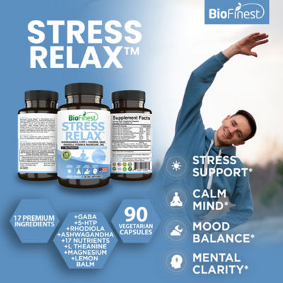 Biofinest 舒緩壓力補充品（90粒素食膠囊） 3