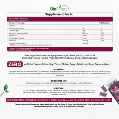Biofinest 免疫支持軟糖 4