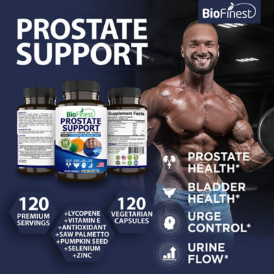 Biofinest 前列腺膀胱支持男士補充劑（120粒素食膠囊） 3