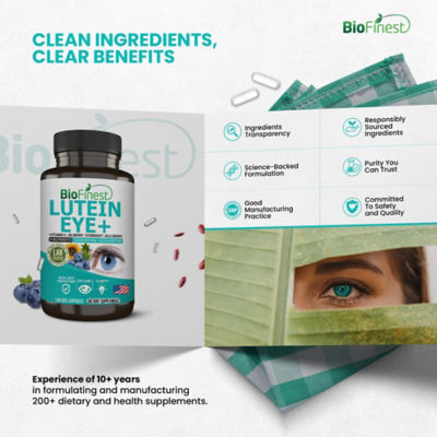 Biofinest 葉黃素護眼維生素玉米黃質越橘補充劑（120粒素食膠囊） 9