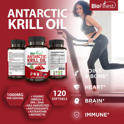 Biofinest Antarctic Krill Oil 1000mg Supplement (120 Softgels) 3