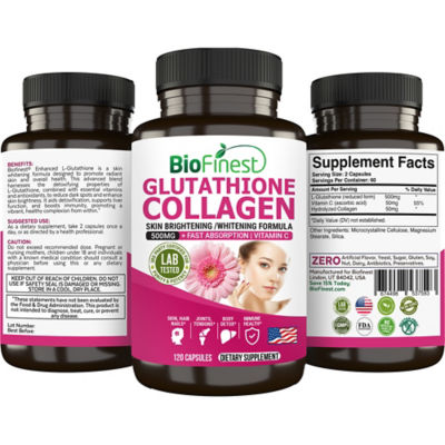 Biofinest L 穀胱甘肽膠原蛋白 500 毫克補充劑（120 粒膠囊） 2