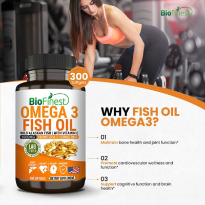 Biofinest Omega 3 魚油 1000 毫克（300 粒軟膠囊） 6