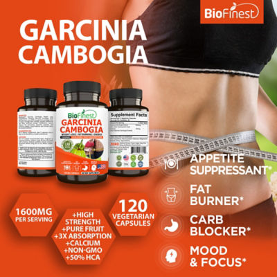 Biofinest 藤黃果1600毫克補充劑（120粒素食膠囊） 3