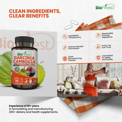 Biofinest 藤黃果1600毫克補充劑（120粒素食膠囊） 9