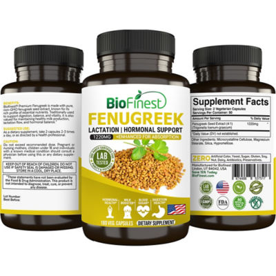 Biofinest 胡蘆巴籽 1220 毫克補充劑（180 粒素食膠囊） 2