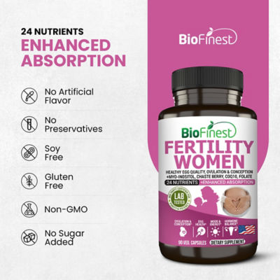 Biofinest Fertility Women Multivitamin Supplement (90 Capsules) 8