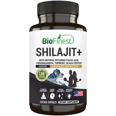 Biofinest Shilajit+ 4000mg 補充品（120 粒素食膠囊） 1