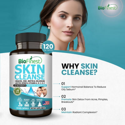 Biofinest 祛痘潔膚補充品（120粒素食膠囊） 6