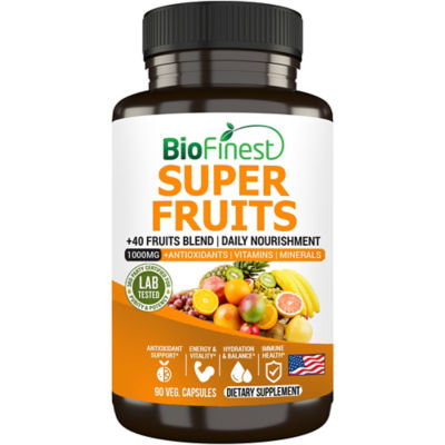 Biofinest Super Fruits Antioxidant Energy Hydration Immune Supplement (90 Veg. Capsules) 1