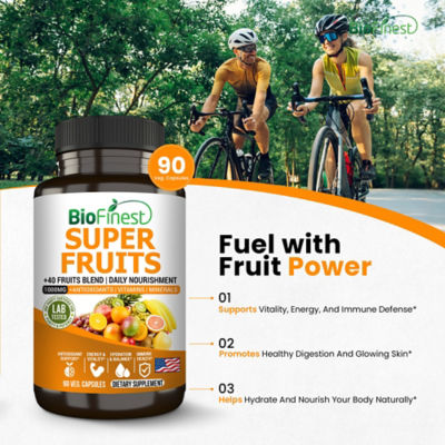 Biofinest Super Fruits Antioxidant Energy Hydration Immune Supplement (90 Veg. Capsules) 6