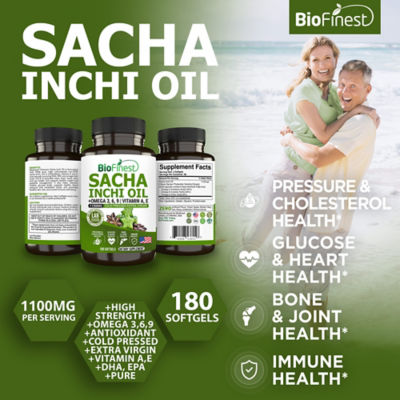 Biofinest 印加果油 1100 毫克補充劑（180 粒軟膠囊） 3